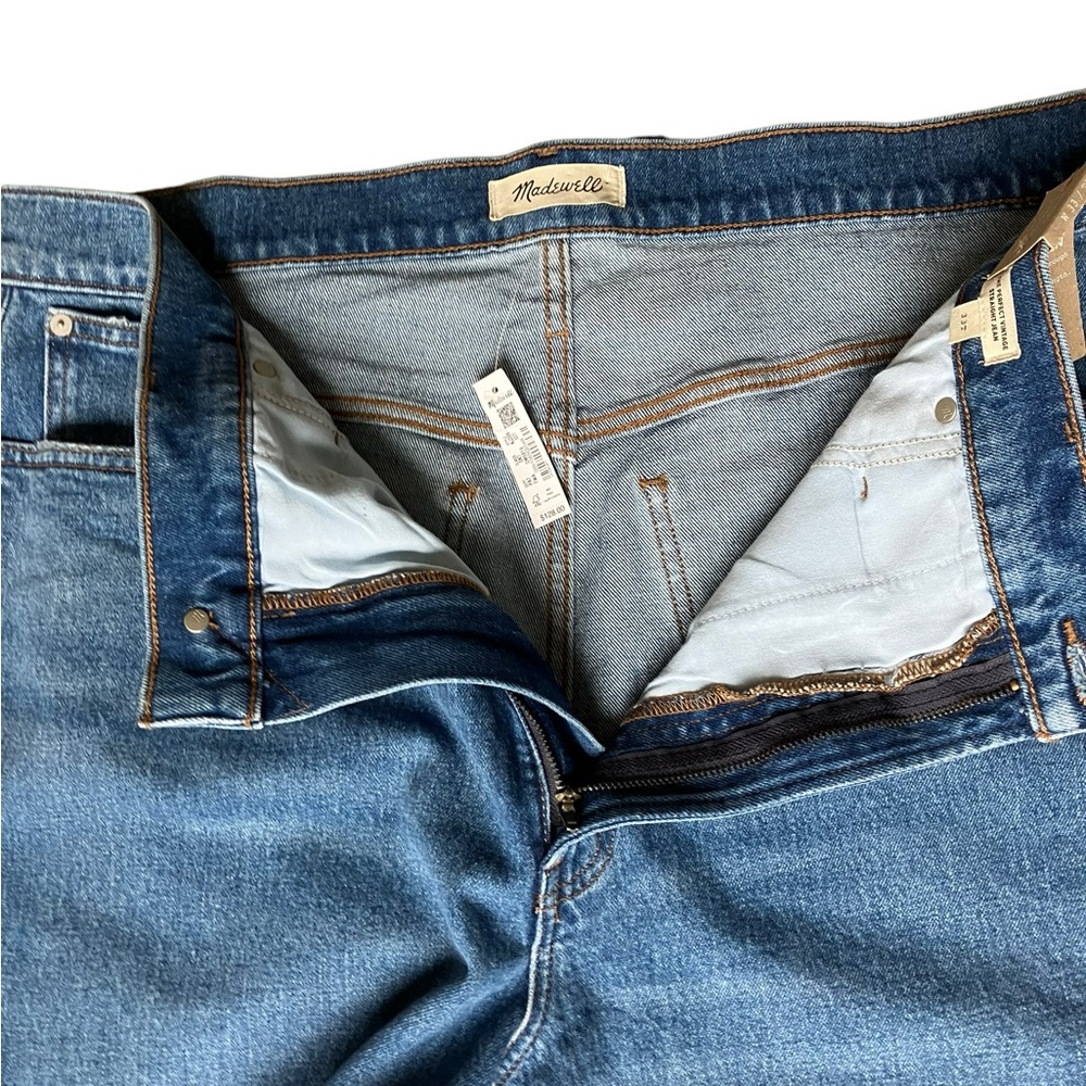 NWT Madewell The Perfect Vintage Straight Jeans Women's 33 Long Tall - Picture 7 of 14